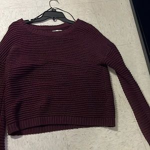 sweater size M wine red